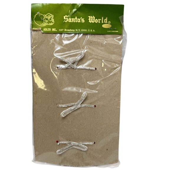 Vintage Christmas Ornaments Kurt Adler Skis with Bells Decorations Crafts - Picture 6 of 6